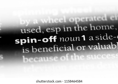 Spin Off Word In A Dictionary. Spin Off Concept.