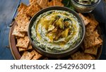 Spinach Artichoke Dip: Creamy, cheesy dip made with spinach and artichokes