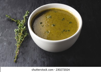 Spinach And Bok Choy Soup With Thyme