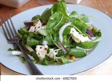 Spinach, Watercress, Pea And Ricotta Salad