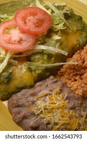 Spinach-cheese Enchiladas  Dish Shown Vertical