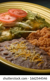 Spinach-cheese Enchiladas  Vertical Shown Slant