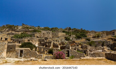 Spinalonga, Greece, Ruins Of Former Leper Colony