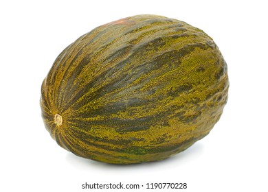 Spinish melon Piel de sapo on white background