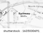 Spinney Hills on a geographical map of UK