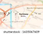 Spinney Hills on a geographical map of UK