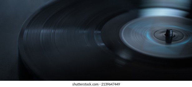Spinning Vinyl Record Close Up Wallpaper