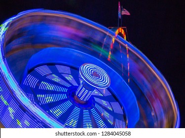 Spinning Zero Gravity Ride At Fair