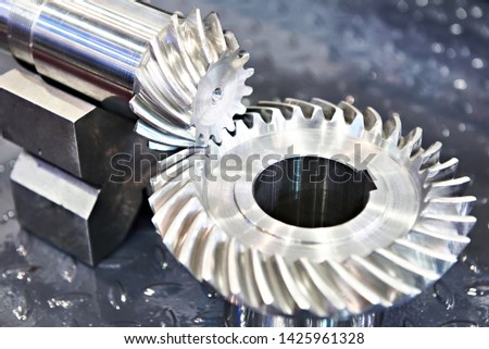 Spiral bevel gear metal sample