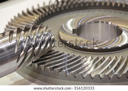 Spiral Bevel Gear Shaft in the industrial working