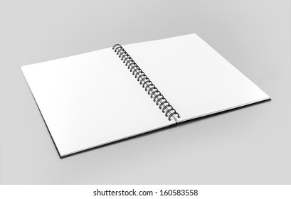 Spiral Bound Notebook With Blank Pages