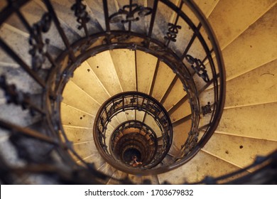 Spiral Circle Stairs Staircase Old Building