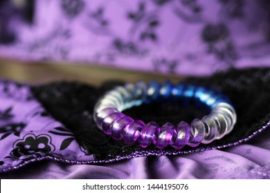 Spiral Elastic Hair Band, Purple Color So Close