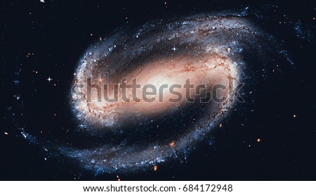 Spiral galaxy in the constellation Eridanus NGC 1300 
Elements of this image are furnished by NASA.