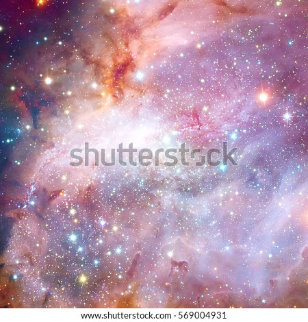 Spiral galaxy in deep space. Elements of this image furnished by NASA.