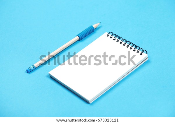 Download Spiral Notepad Pencil Mockup Your Design Stock Photo Edit Now 673023121