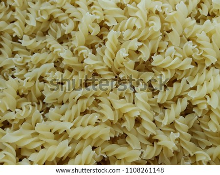 Spiral pasta pattern