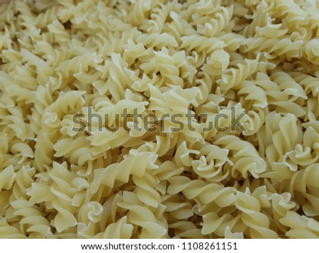 Spiral pasta pattern