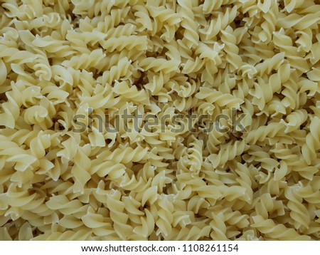 Spiral pasta pattern