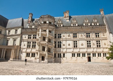 Spiral Staircase In The Francis I Wing, The Royal ChÃ?Â¢teau De Blois, France