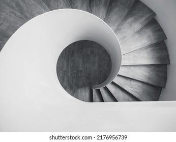Spiral staircase Modern Architecture detail Abstract Background - Shutterstock ID 2176956739