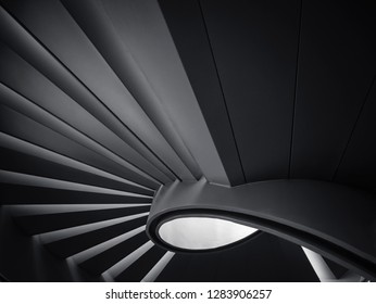 Spiral staircase Shade and shadow Modern Building Architecture detail  - Powered by Shutterstock