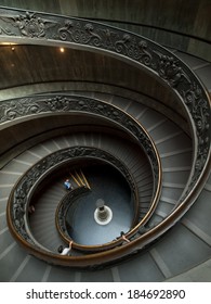 Spiral stairs of the Vatican Museums in Vatican, Rome, Italy - Shutterstock ID 184692890