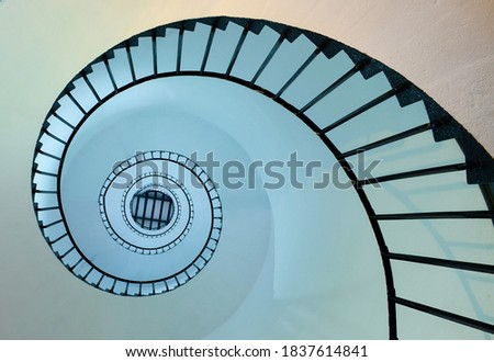 spiral steps to the top