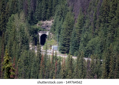 Spiral Tunnel At Yoho National Park