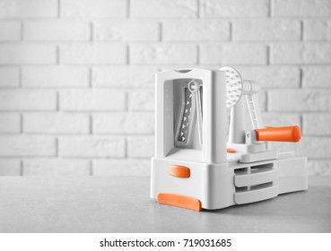 Spiral Vegetable Slicer On Table