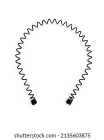 Spiral Wire Headband On White Background