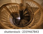 spiral wooden staircase vologda St. sophia cathedral bell tower