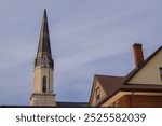 Spire of Baptist Church in Newmarket, Ontario