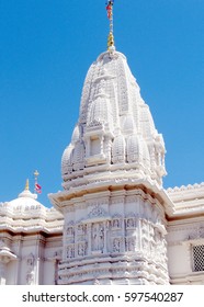 Spire Of Hindu Temple Shri Swaminarayan Mandir In Toronto, Canada