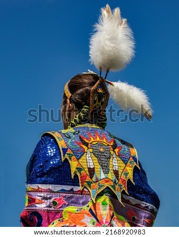 Spirit of the Drum Traditional and Educational Powwow, Smiths Falls, Ontario, Canada, 11-12 June 2022 - Beautiful Beadwork of a Ladies Yoke