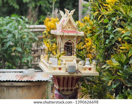 Spirit house Thai traditional,According to the beliefs of Thai people, helping to keep people in the house.