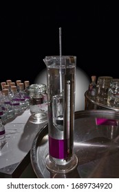 Spirit Hydrometer Being Used In Small Batch Gin Production