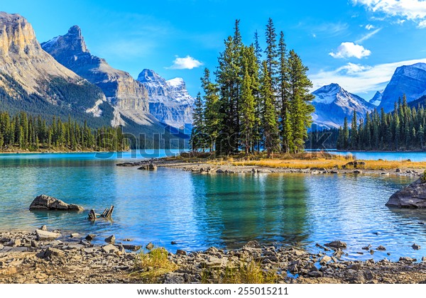 Spirit Island Maligne Lake Jasper National Stock Photo Edit Now