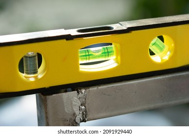 Spirit Level Construction Water Level On Stock Photo (Edit Now) 2091929440