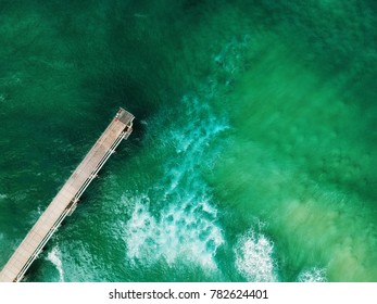 The Spit jetty from the air