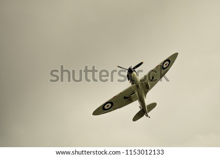 Spitfire doing a maneuvre