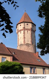 The Spitzer turm, or tower, in Wertheim am Main, Baden Wurttemberg, Germany.
