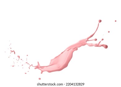 splash of liquid, thick pastel colors, isolated object