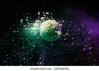 Splash Photography With Tennis Ball Particles