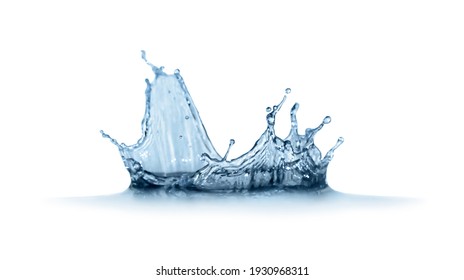 Splash of pure water on light background, closeup