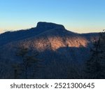 Splash of Sunlight Painted on Table Rock North Carolina