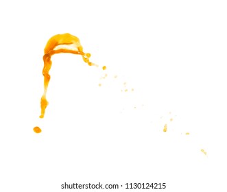 Splash of transparent liquid in motion isolated over the white background - Shutterstock ID 1130124215