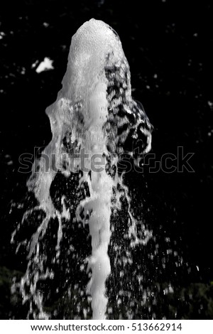 Splash of water fountain abstract nature image stop drop