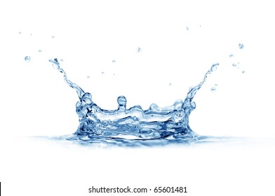 Splash Water Isolated On A White Background