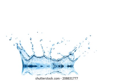 Splash Water Wave Abstract Isolated Over Stock Photo 208831777 